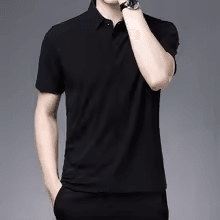Men's New Solid Color Business Casual POLO Shirt