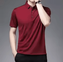 Men's New Solid Color Business Casual POLO Shirt
